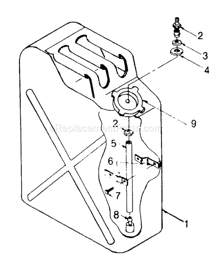 Page A Diagram and Parts List for 8647-1  Briggs and Stratton Generator